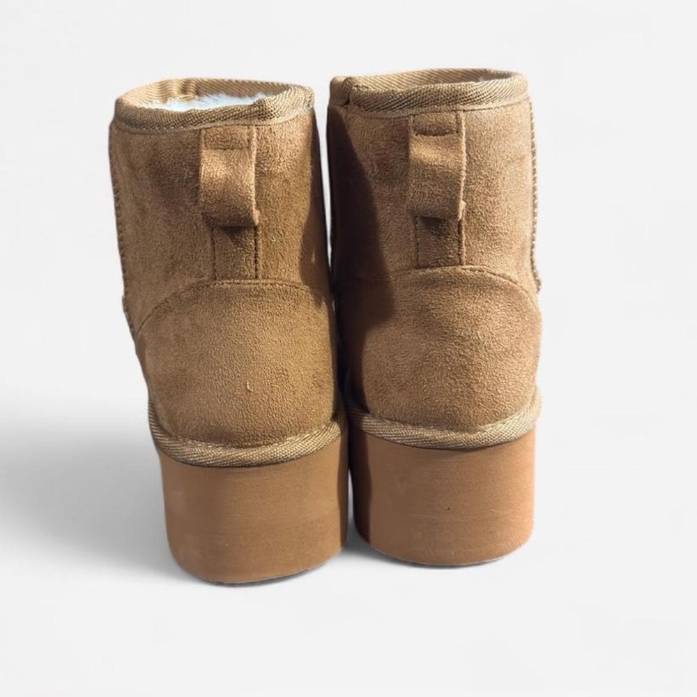 Shoe Dazzle | Brown Platform Ankle Booties - Picture 2 of 7